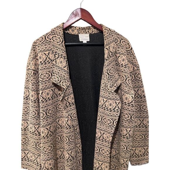 Melrose and Market Black and Tan Patterned Cardigan - Picture 4 of 10
